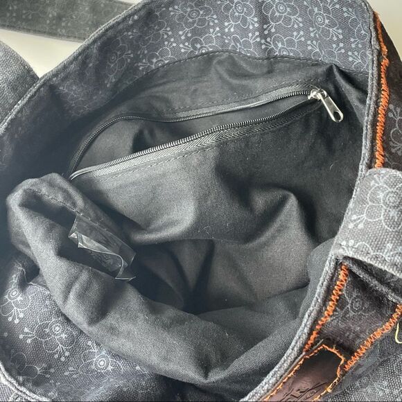 Mad Hatter Denim Graphic Tote Bag - Picture 6 of 7